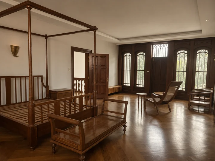 The four-poster and the room