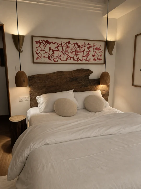The live-edge headboard