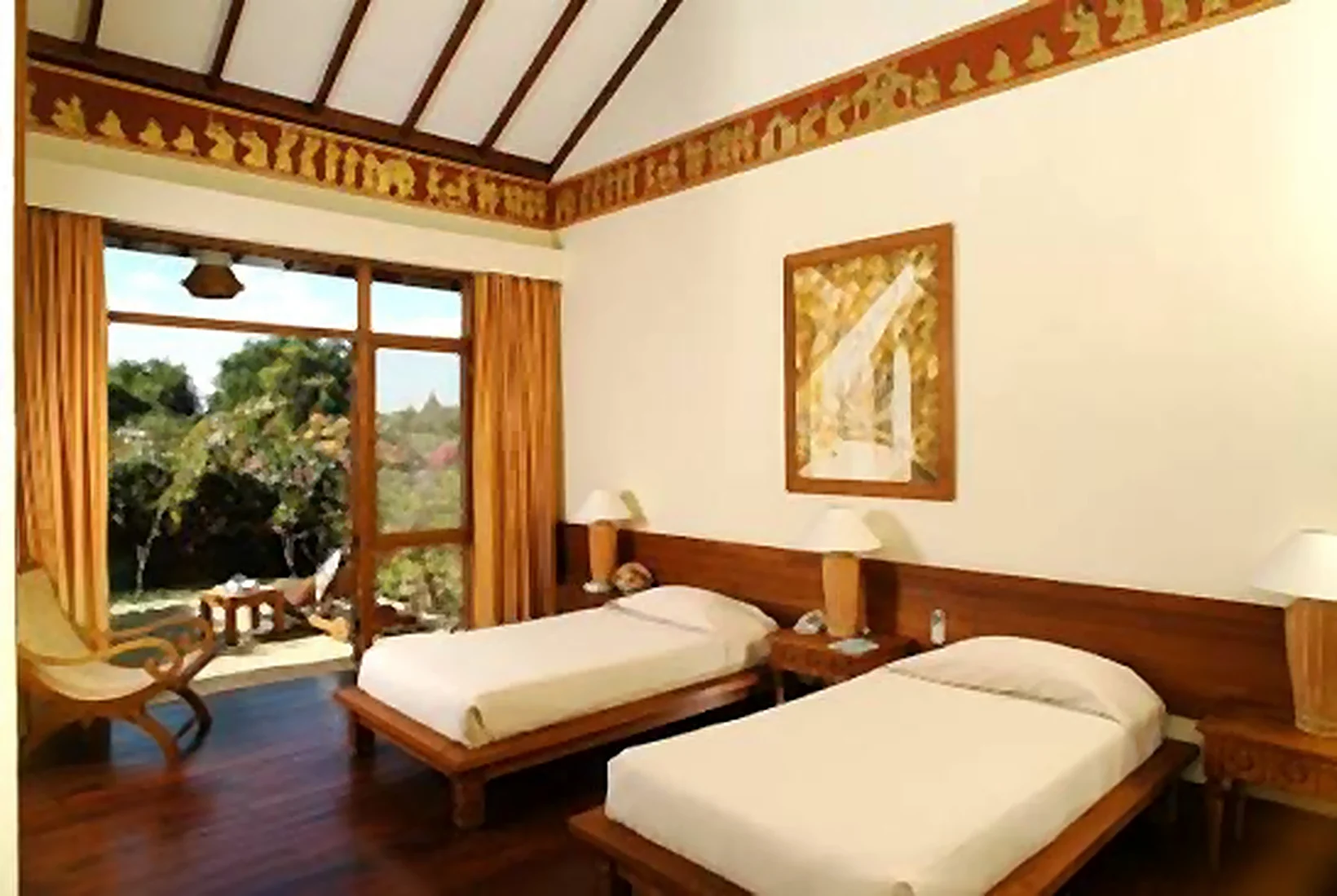 Double-click to enlarge A guest room at Tharabar Gate, Bagan