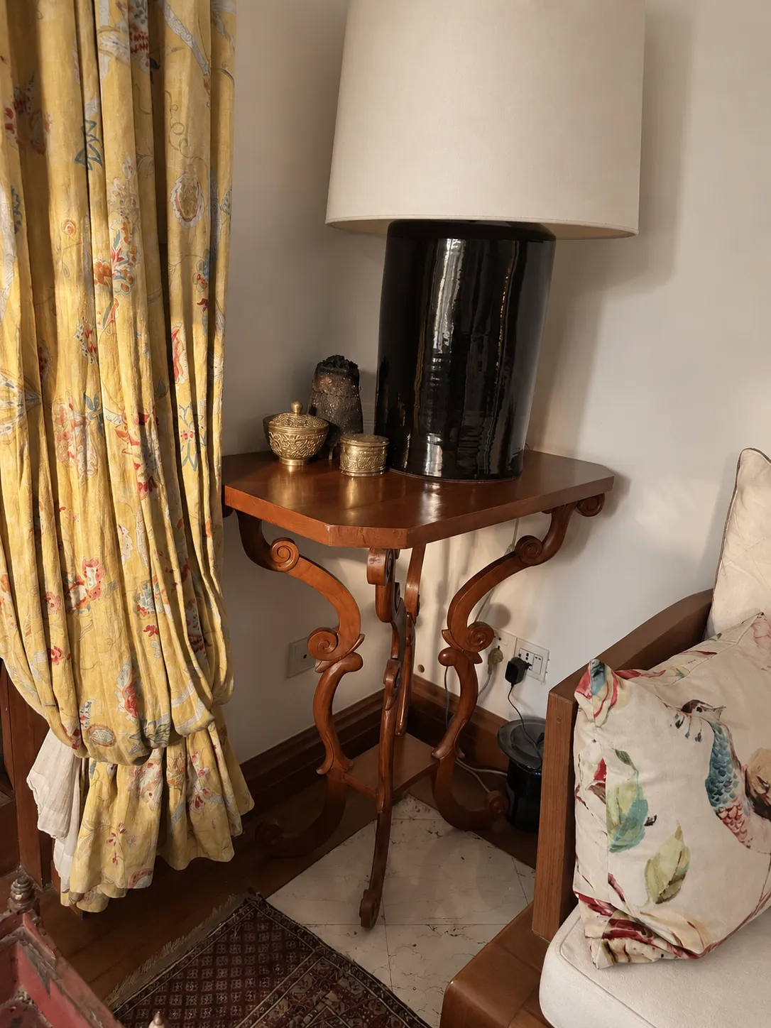 Carved side table
